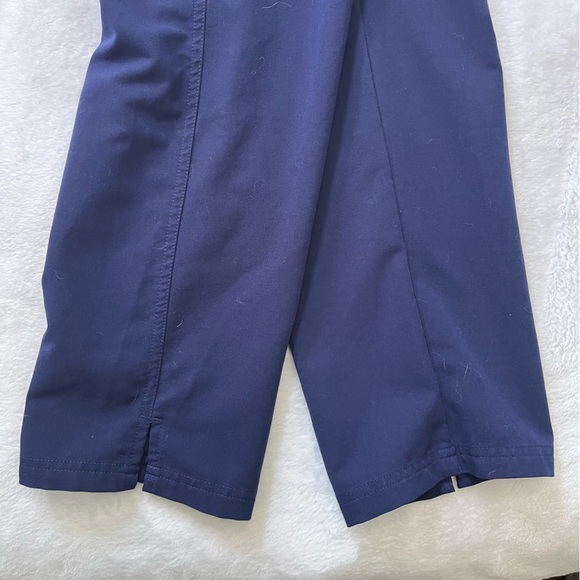 FIGS Yola Scrub Pants Yoga Style Size L | Navy High-Waisted, Comfortable Fit - Picture 9 of 12
